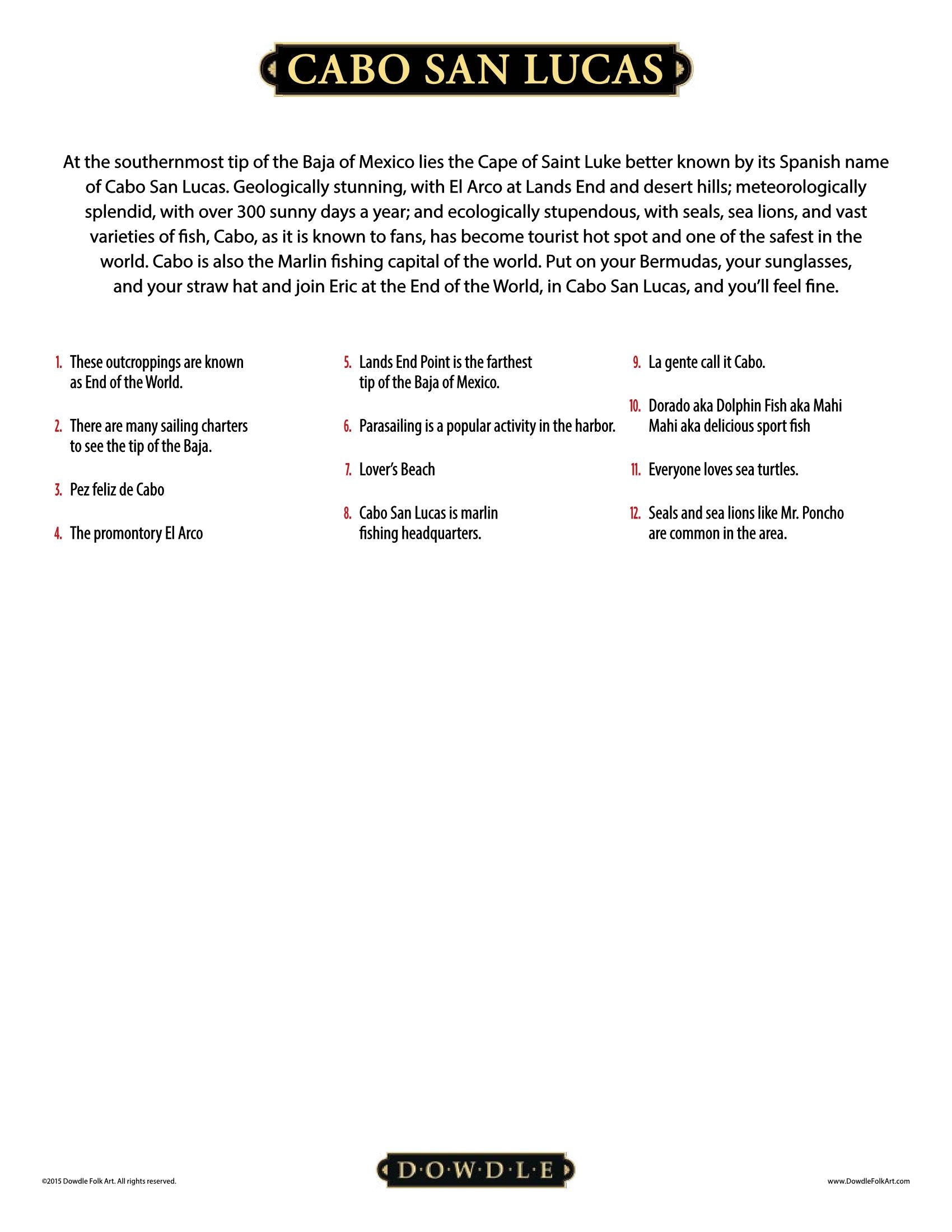 Cabo Canvas Gallery Wrap