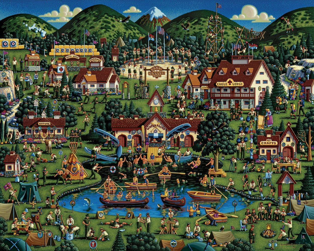 Camp Eagles Nest - Wooden Puzzle