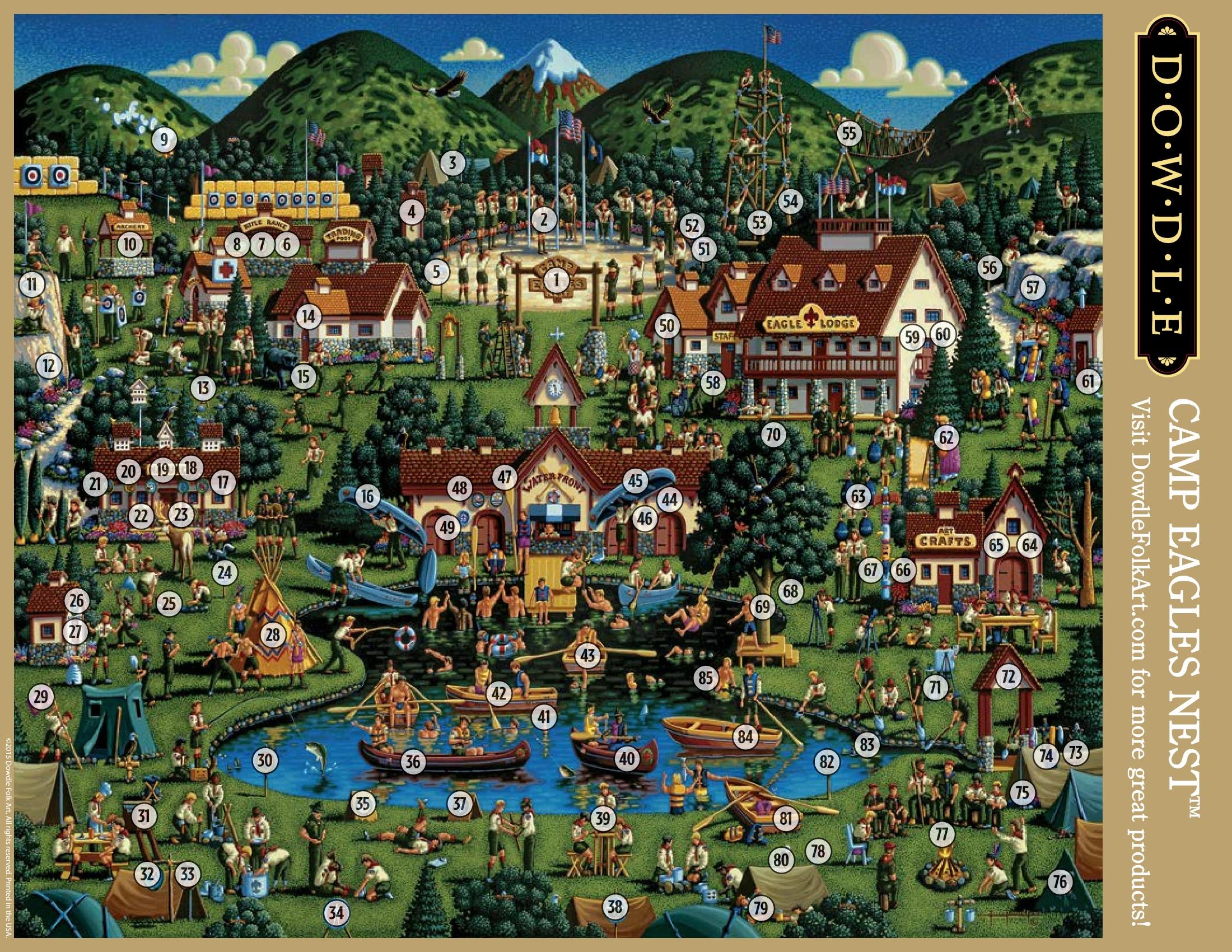 Camp Eagles Nest Canvas Gallery Wrap