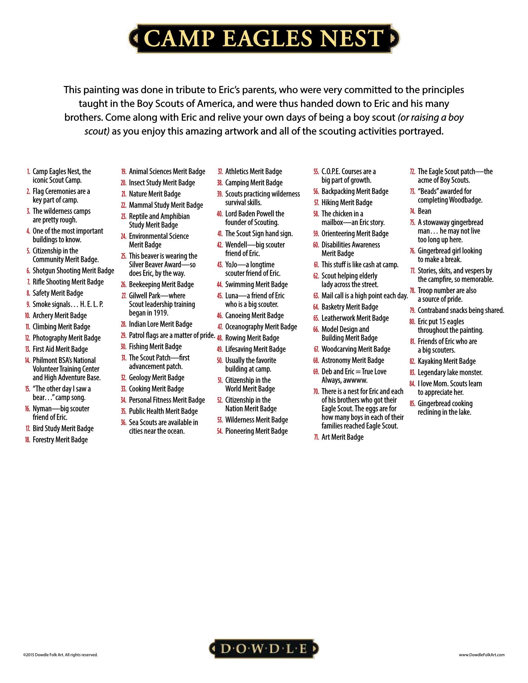 Camp Eagles Nest Canvas Gallery Wrap