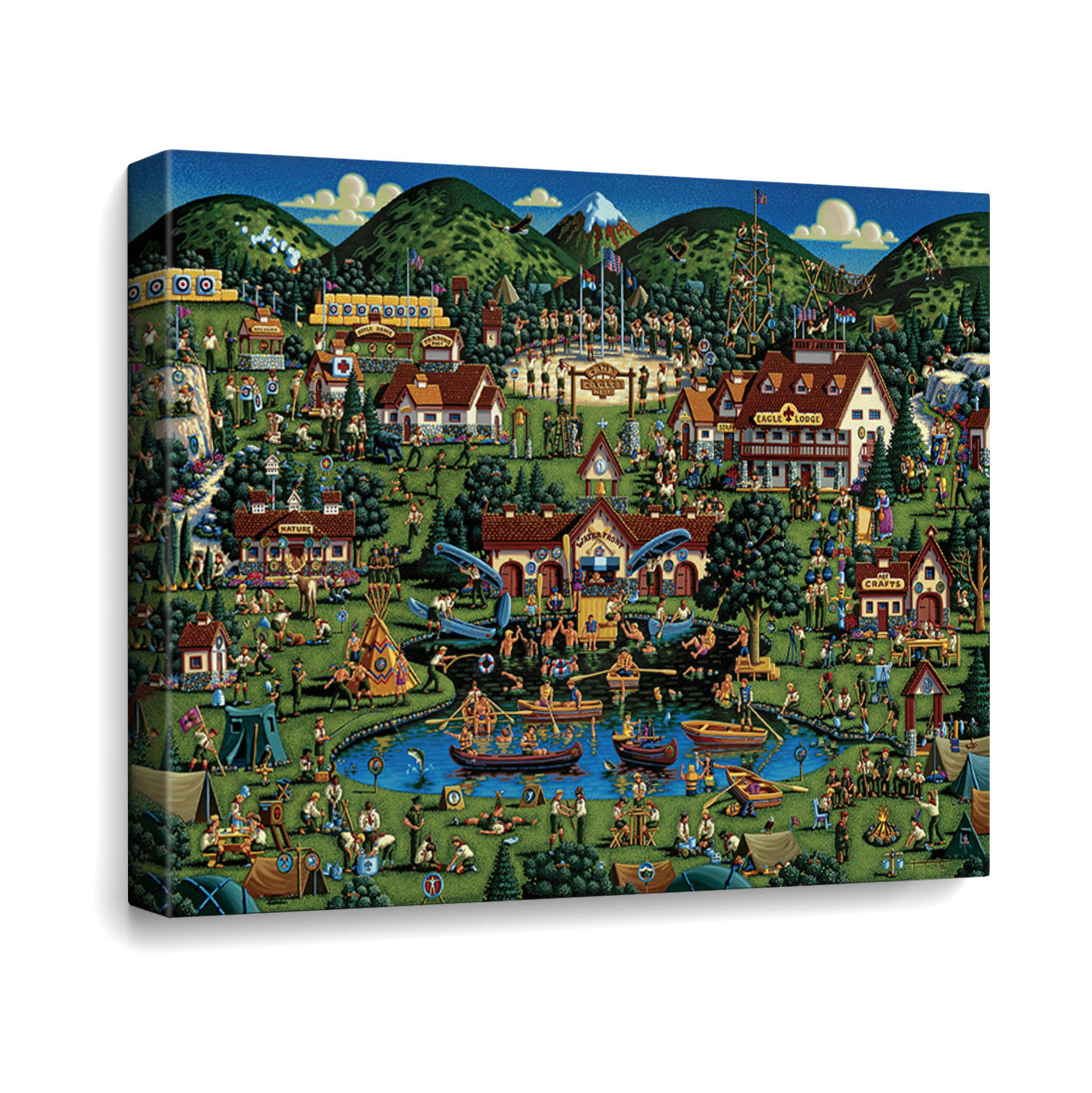 Camp Eagles Nest Canvas Gallery Wrap