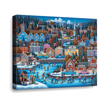 Canadian Hockey Canvas Gallery Wrap