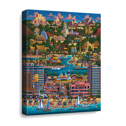 Cancun Canvas Gallery Wrap