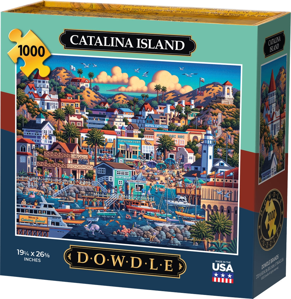 Catalina Island - 1000 Piece Dowdle Jigsaw Puzzle – Boardwalk Puzzles