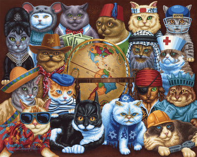 Cats Around the World | 210 Piece Personal Puzzle