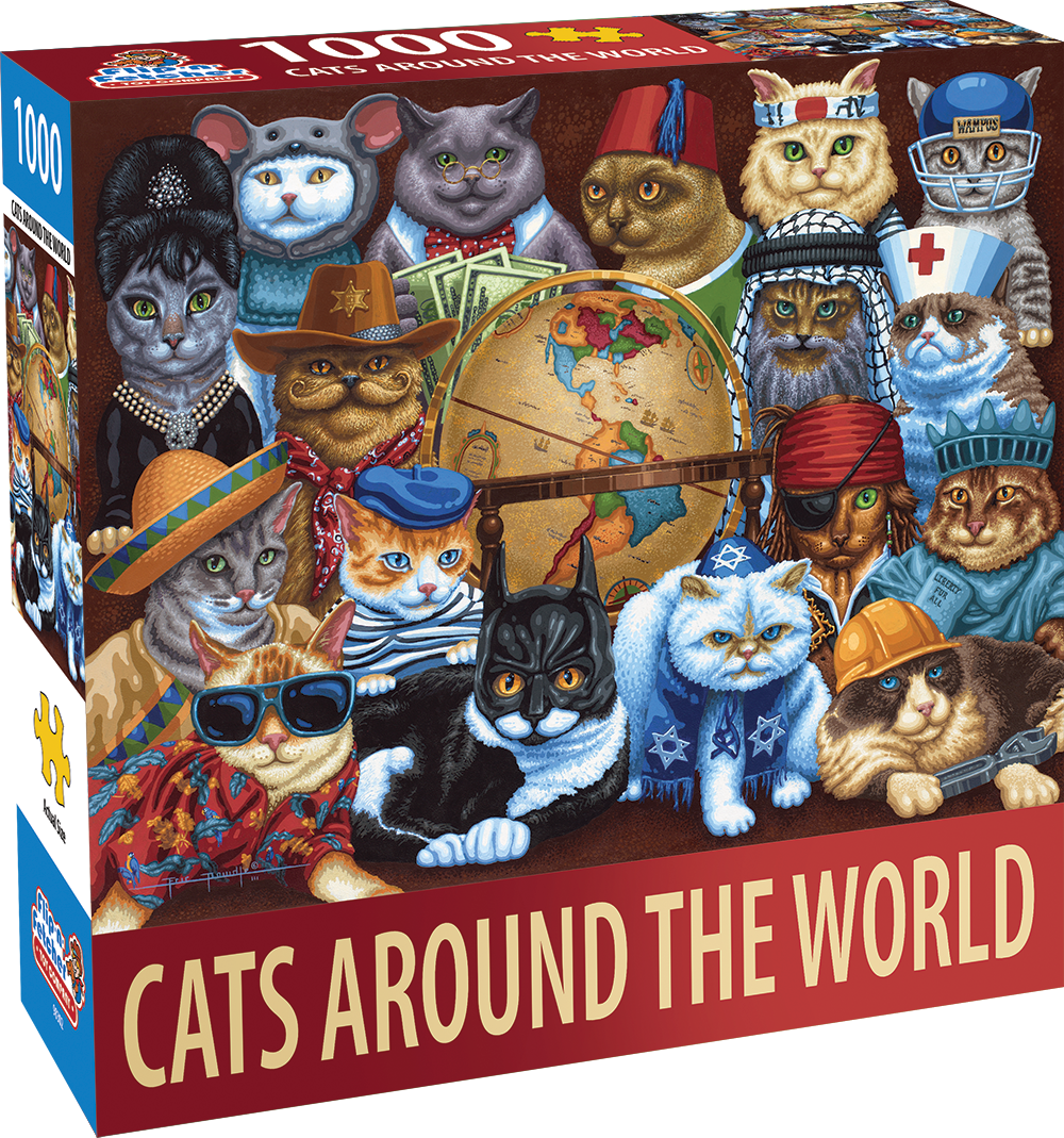 Cats Around the World - Flip-n-Fetcher - 1000 Piece