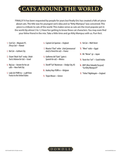 Cats Around the World Canvas Gallery Wrap