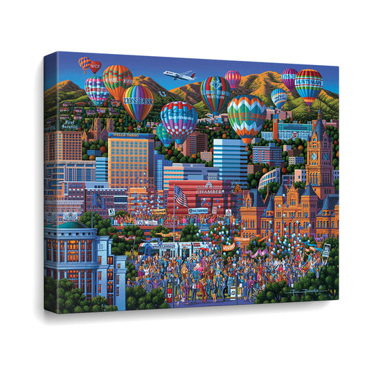 Celebrate Utah Canvas Gallery Wrap