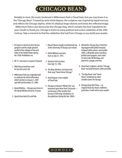 Chicago Bean Canvas Gallery Wrap