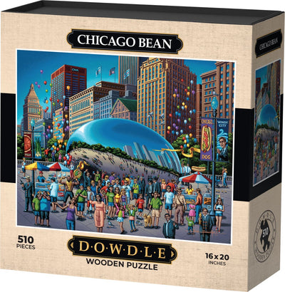 Chicago Bean - Wooden Puzzle