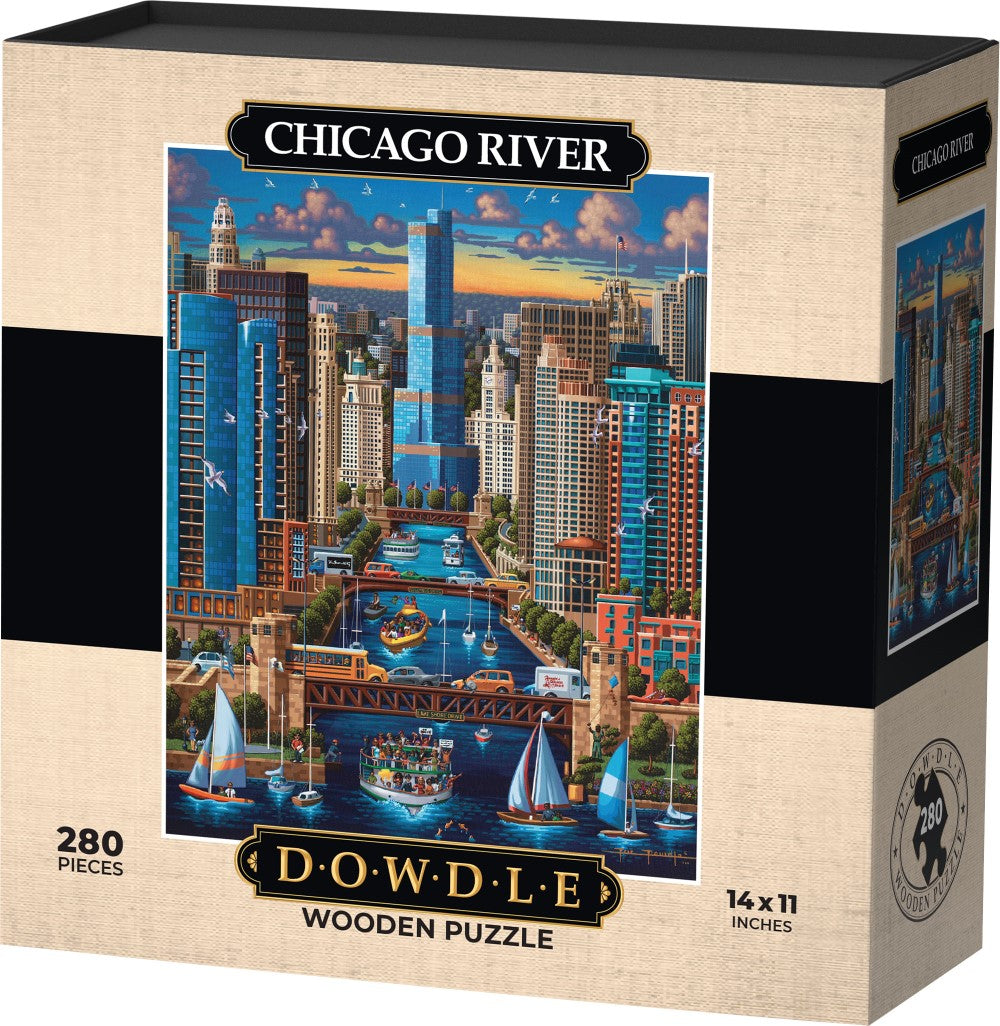 Chicago River - Wooden Puzzle