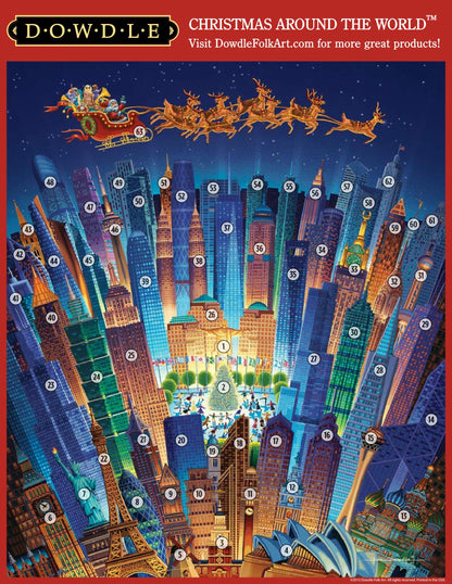 Christmas Around the World Canvas Gallery Wrap