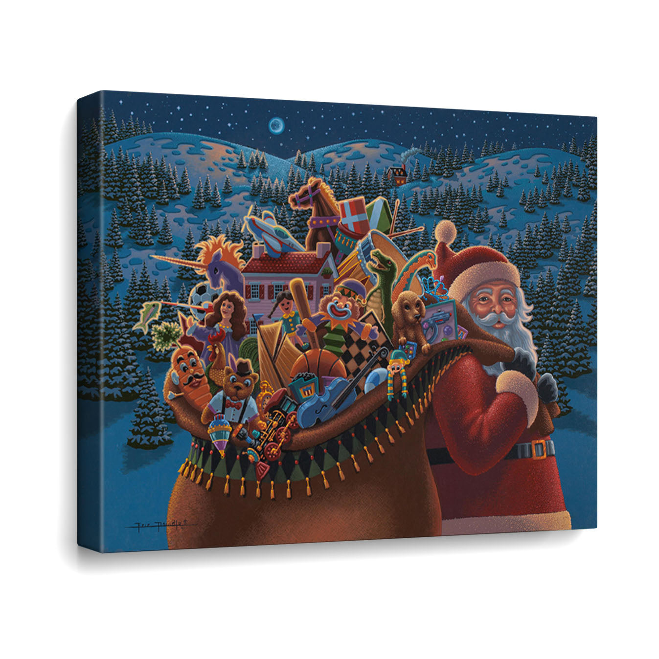 Christmas Delivery Canvas Gallery Wrap