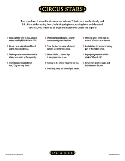 Circus Stars Canvas Gallery Wrap