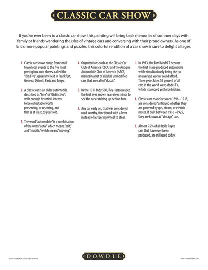 Classic Car Show Canvas Gallery Wrap