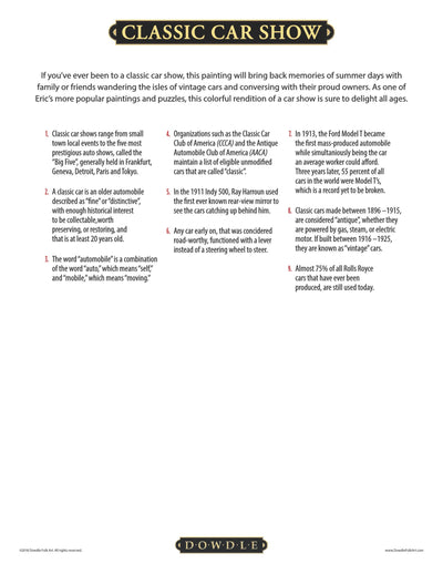 Classic Car Show | 1000 Piece