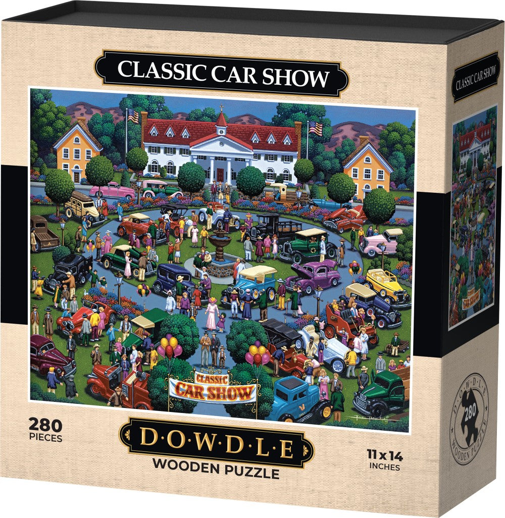 Classic Car Show - Wooden Puzzle