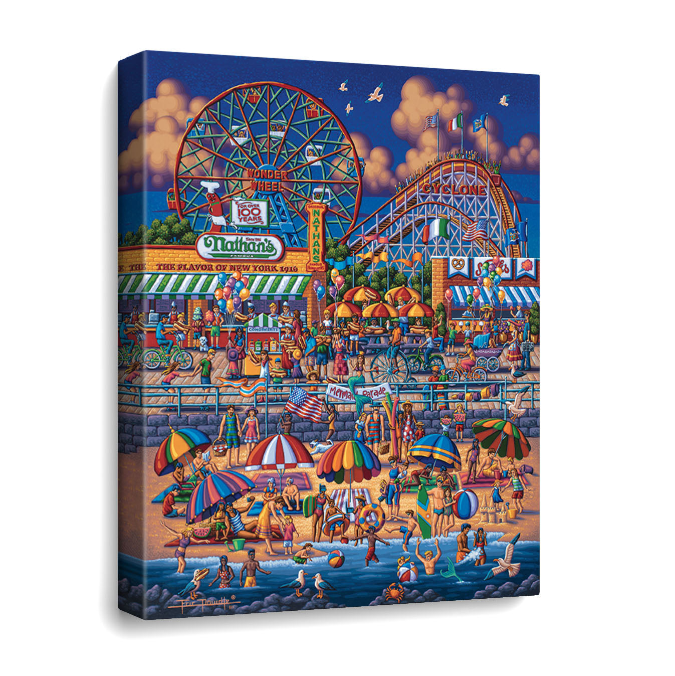 Coney Island Canvas Gallery Wrap