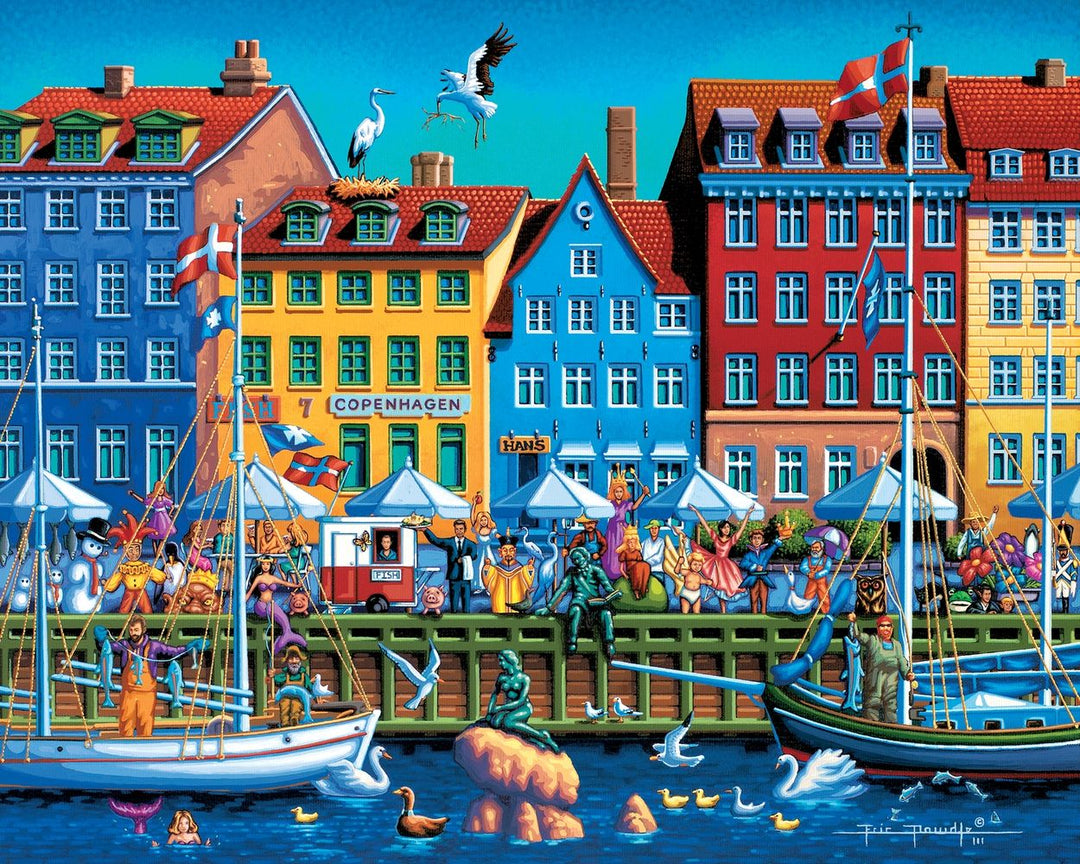 Copenhagen Wooden Puzzle Dowdle Folk Art Boardwalk Puzzles Copenhagen Wooden Puzzle Dowdle Folk Art Boardwalk Puzzles