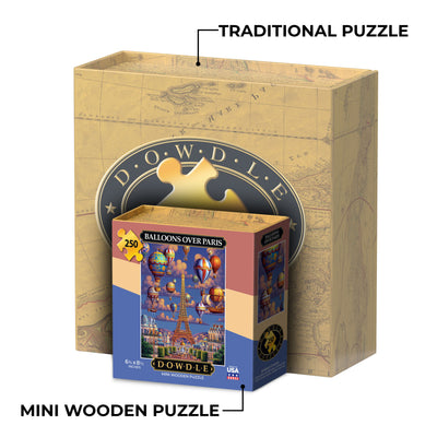 Balloons Over Paris - Mini Puzzle - 250 Piece