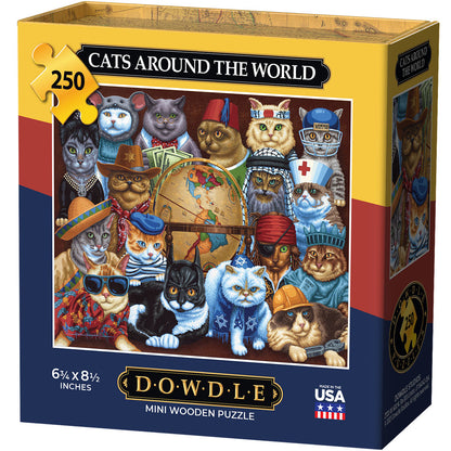 Cats Around the World - Mini Puzzle - 250 Piece