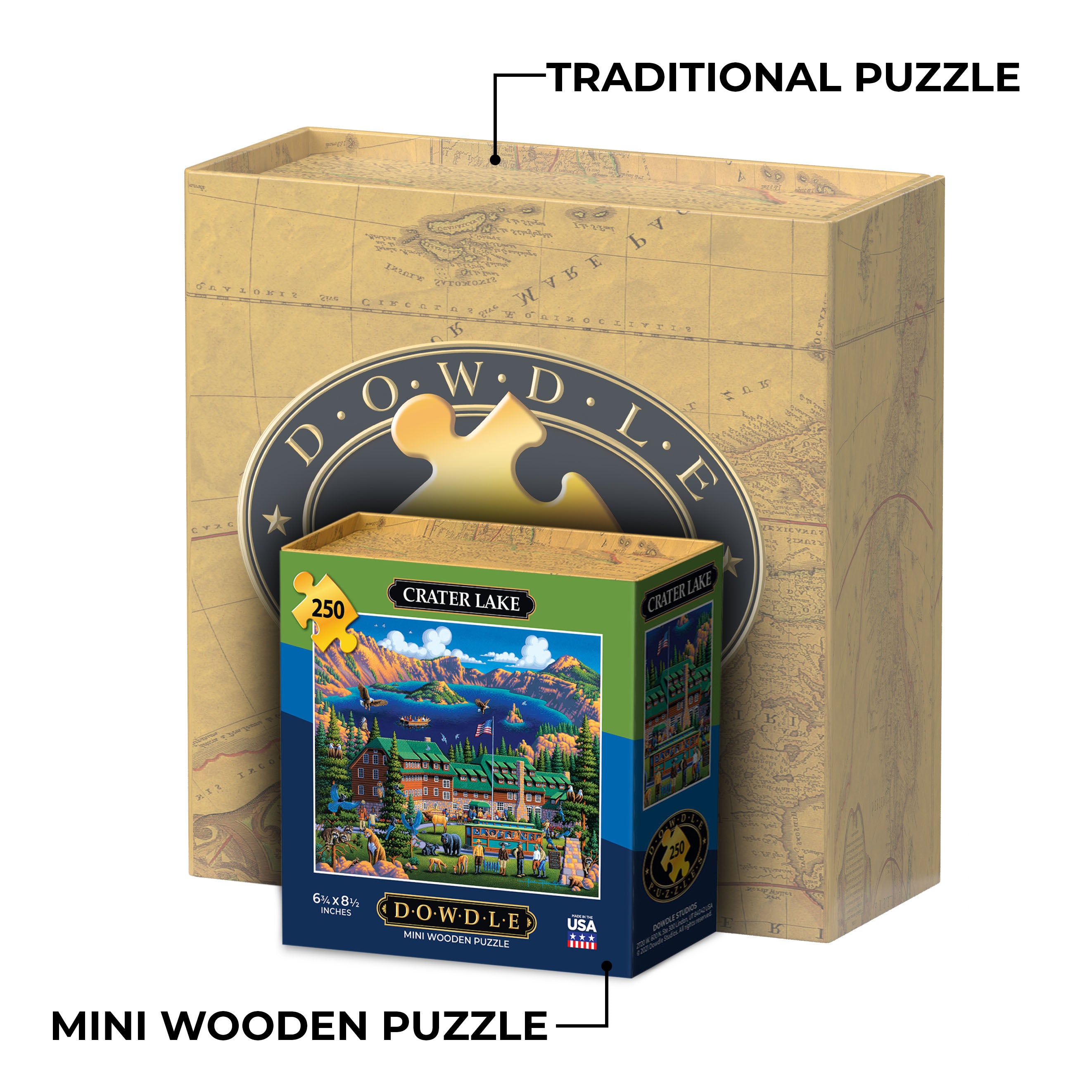 Crater Lake National Park - Mini Puzzle - 250 Piece