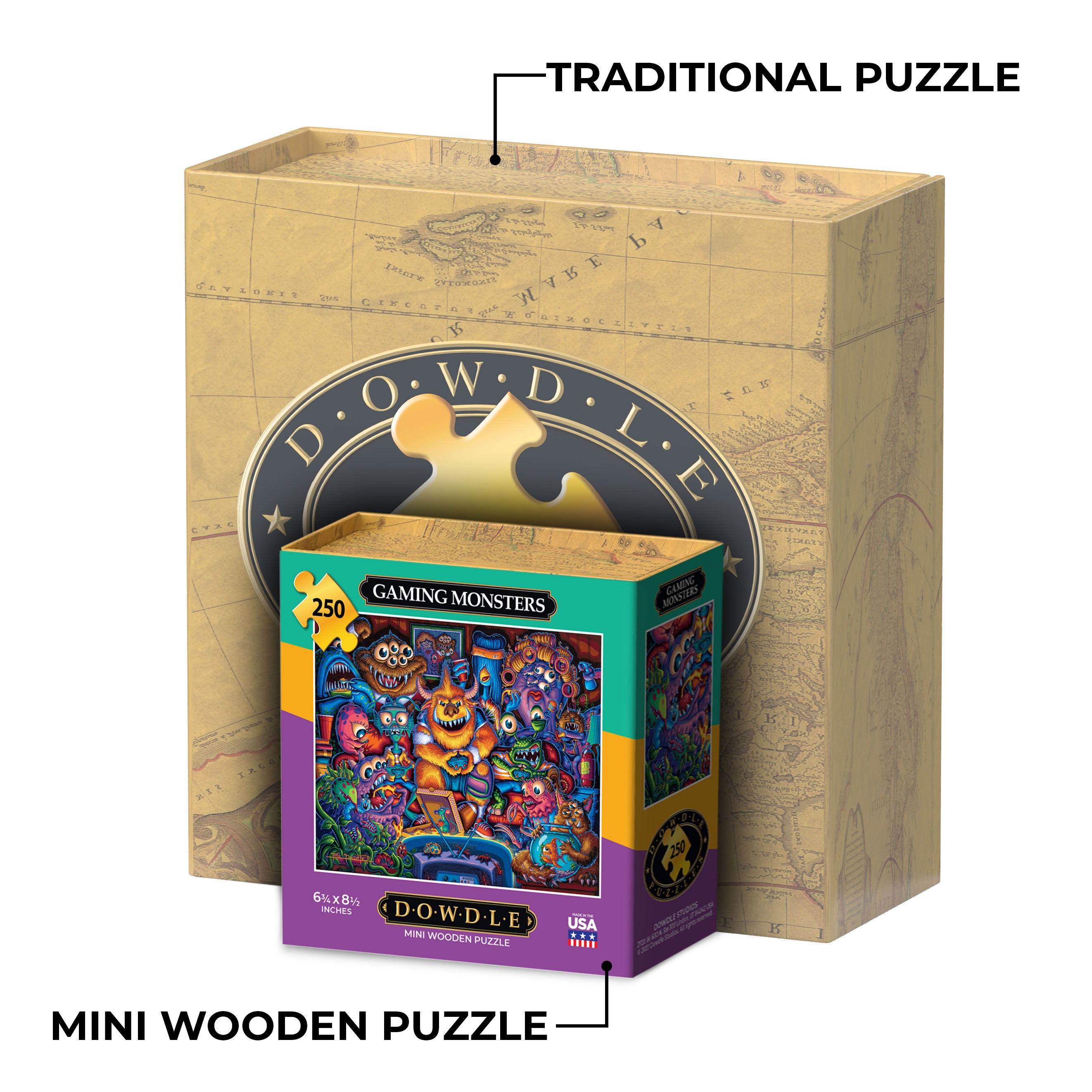 Gaming Monsters - Dowdle Mini Jigsaw Puzzle - 250 Piece