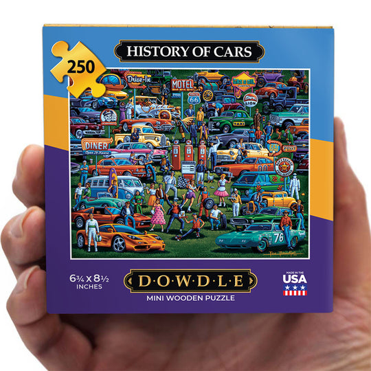 History of Cars - Mini Puzzle - 250 Piece