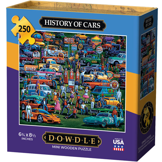 History of Cars - Mini Puzzle - 250 Piece