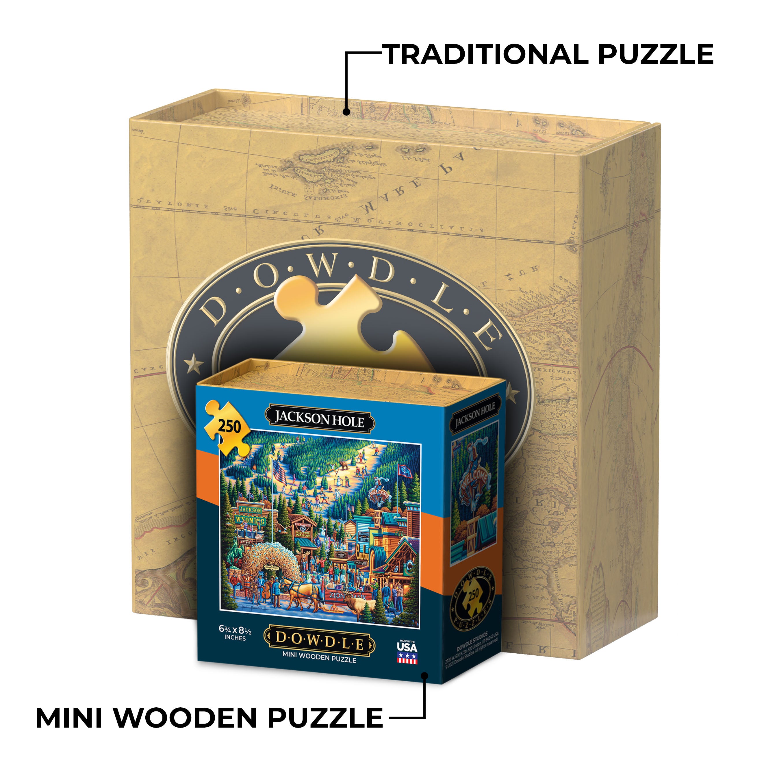 Jackson, WY - Mini Puzzle - 250 Piece