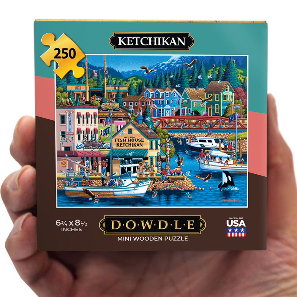 Ketchikan Dowdle Mini Jigsaw Puzzle 250 Piece Dowdle Folk Art