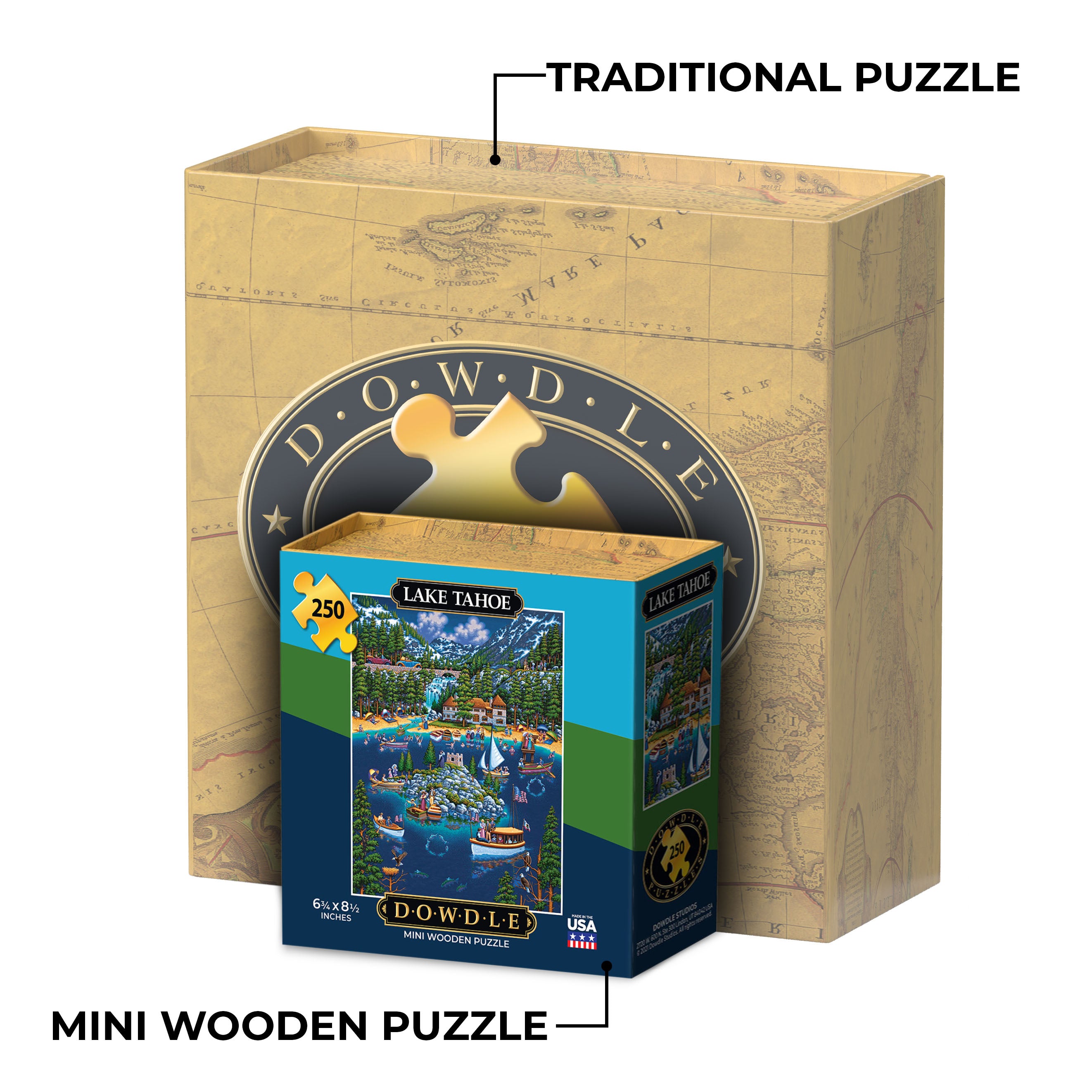 Lake Tahoe - Mini Puzzle - 250 Piece