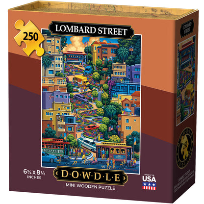Lombard Street - Mini Puzzle - 250 Piece
