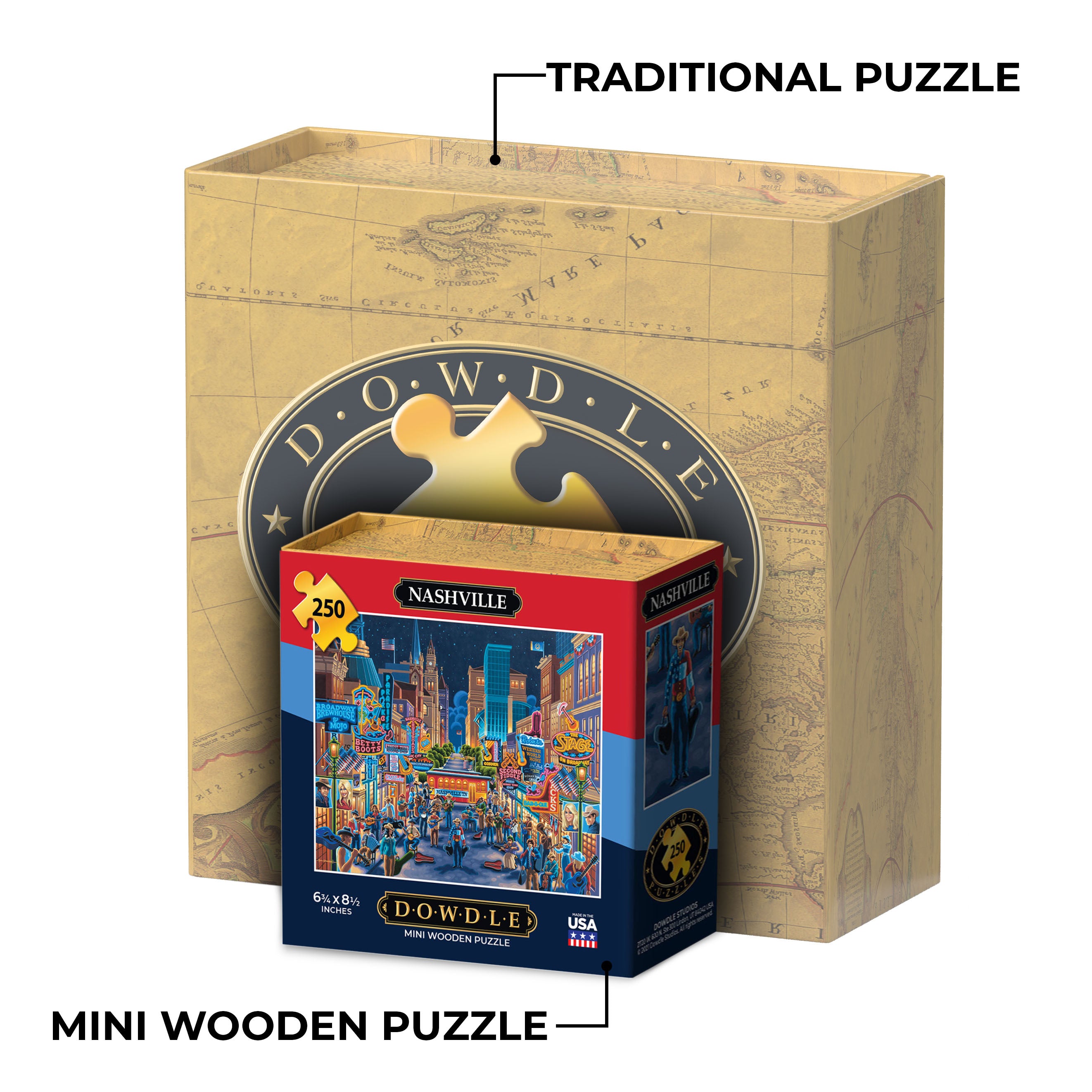 Nashville - Mini Puzzle - 250 Piece