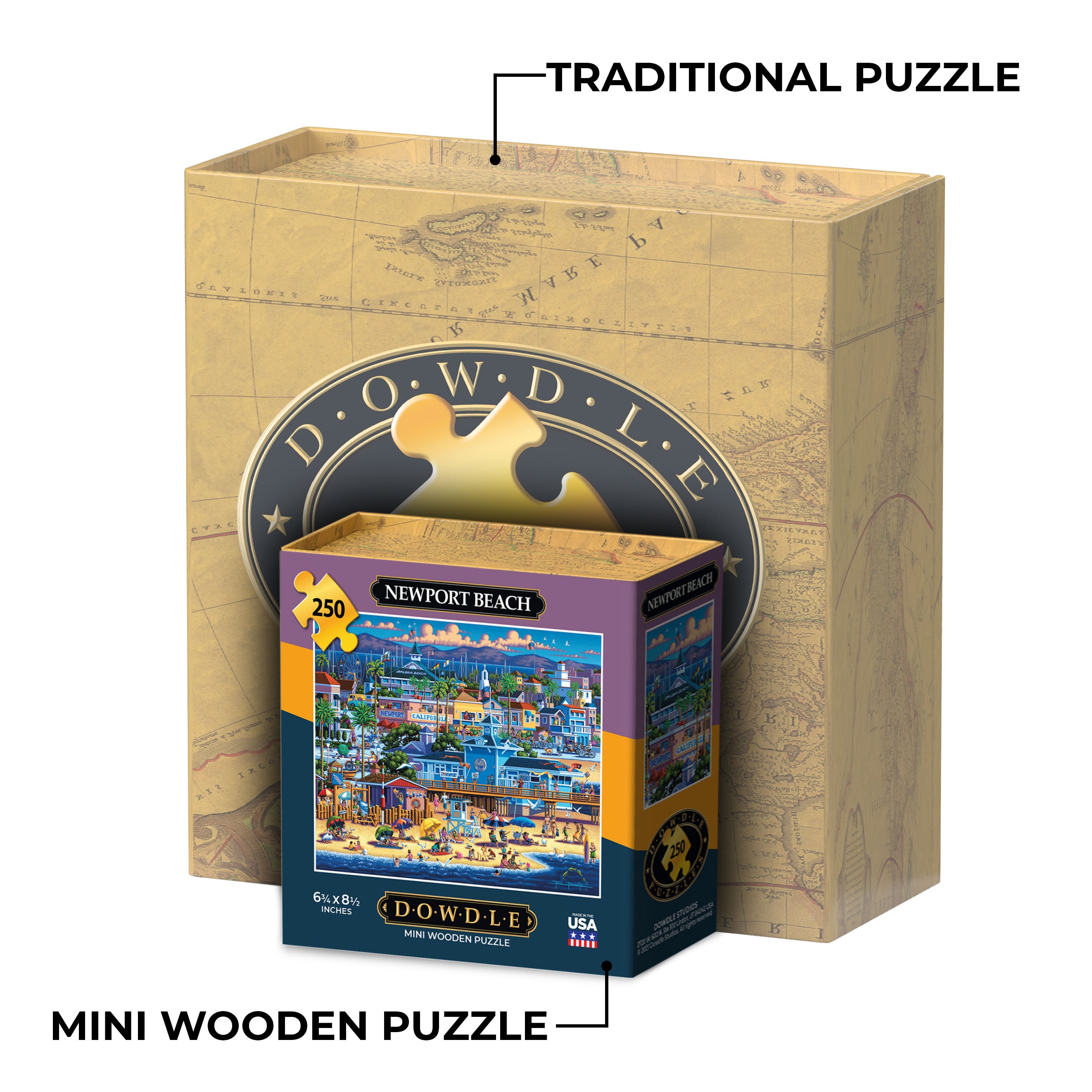 Newport Beach - Dowdle Mini Jigsaw Puzzle - 250 Piece