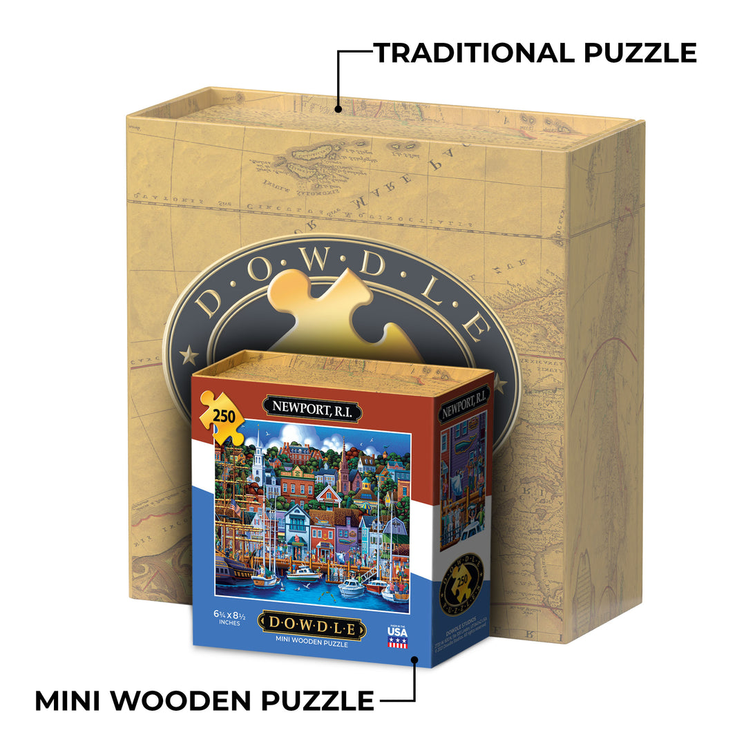 Newport R.I. - Mini Puzzle - 250 Piece