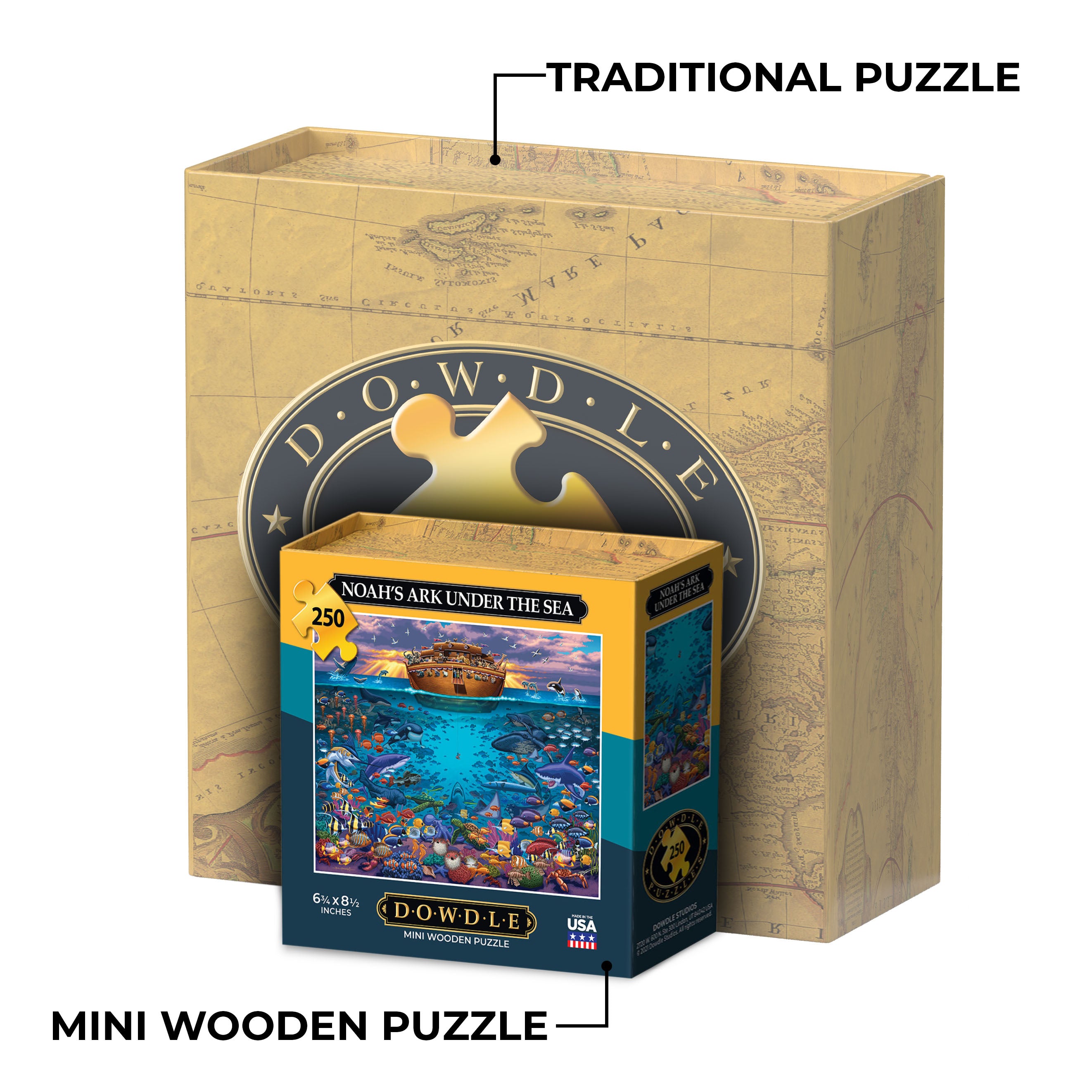 Noah's Ark Under the Sea - Mini Puzzle - 250 Piece