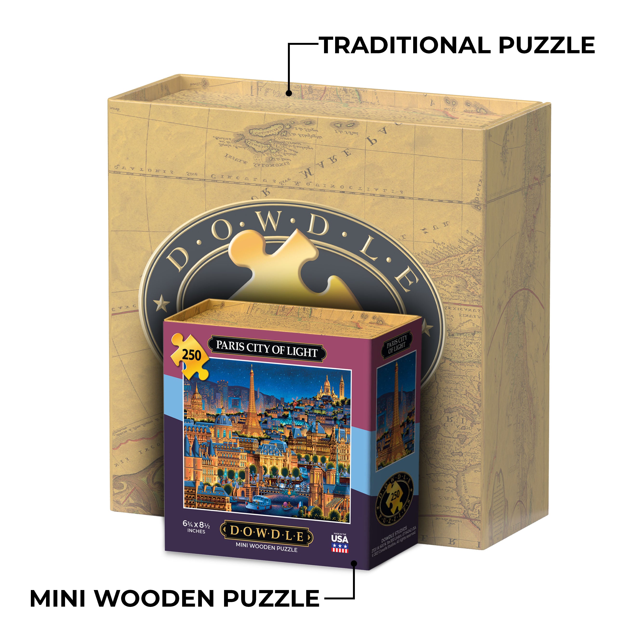 Paris City of Lights - Mini Puzzle - 250 Piece