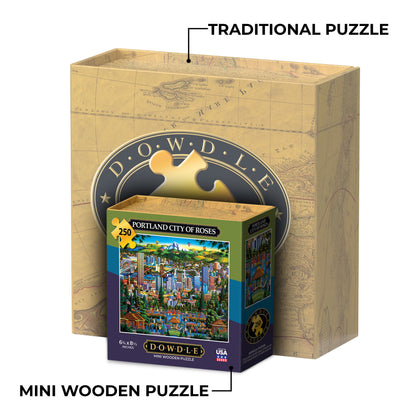 Portland City of Roses - Mini Puzzle - 250 Piece