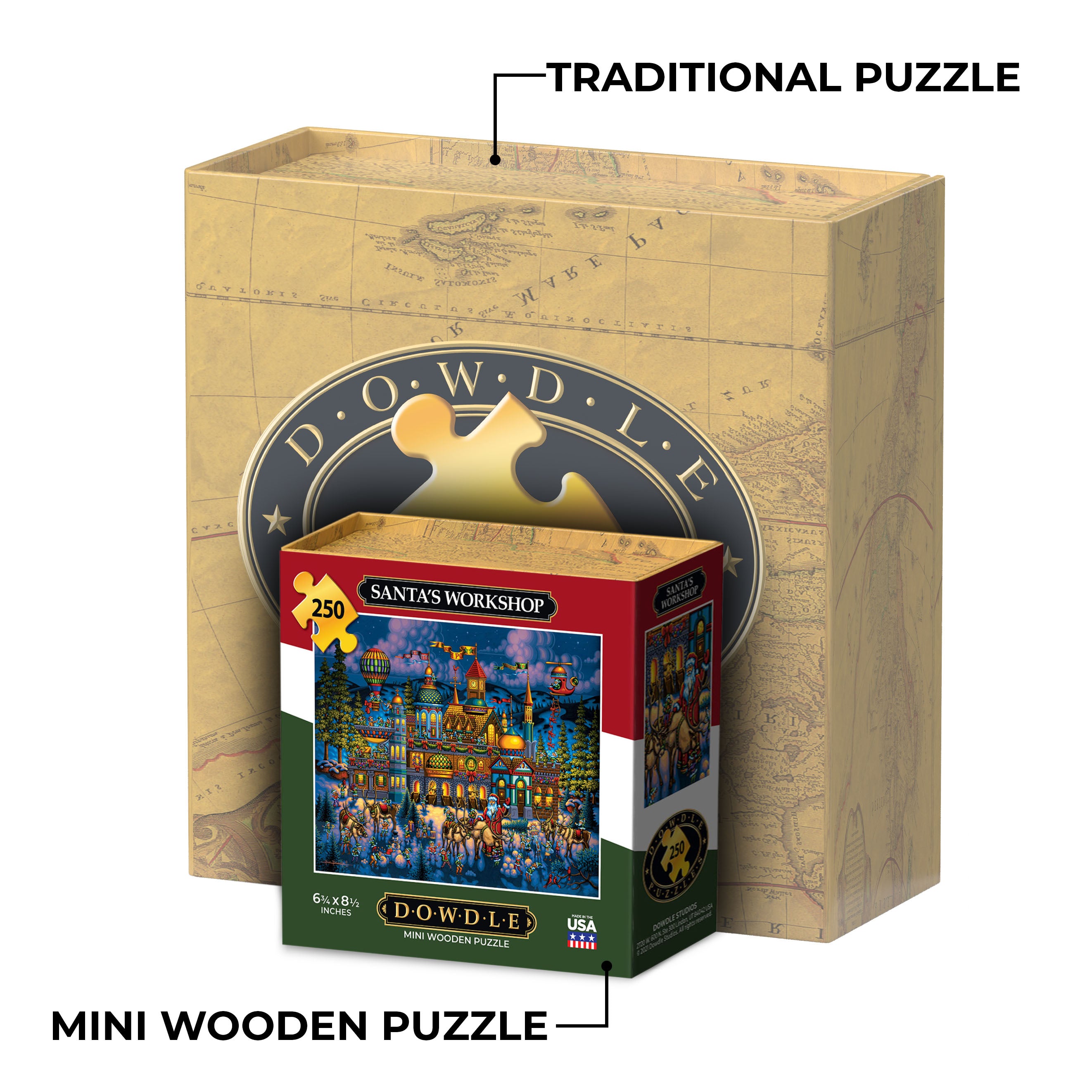 Santa's Workshop - Mini Puzzle - 250 Piece