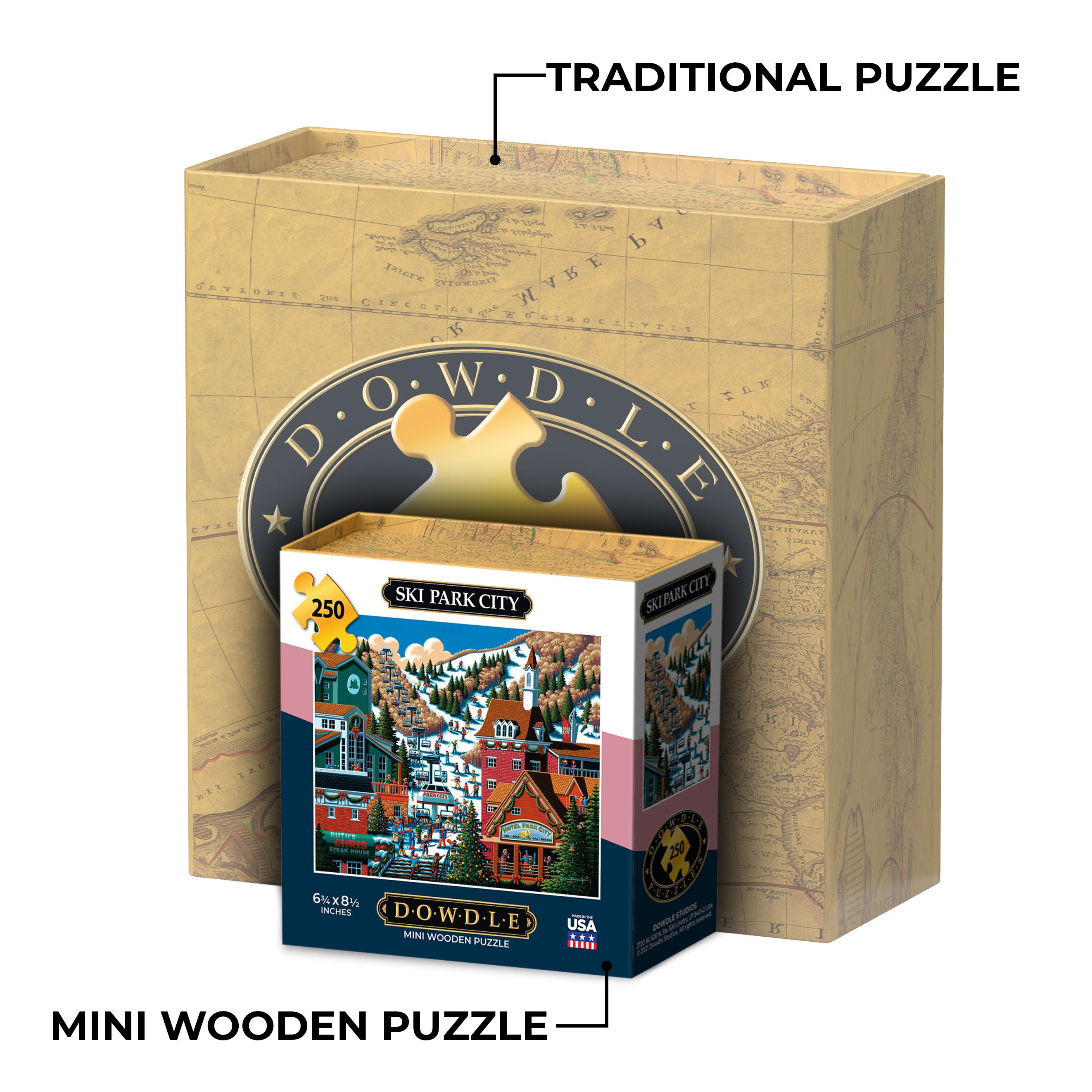 Ski Park City - Mini Puzzle - 250 Piece