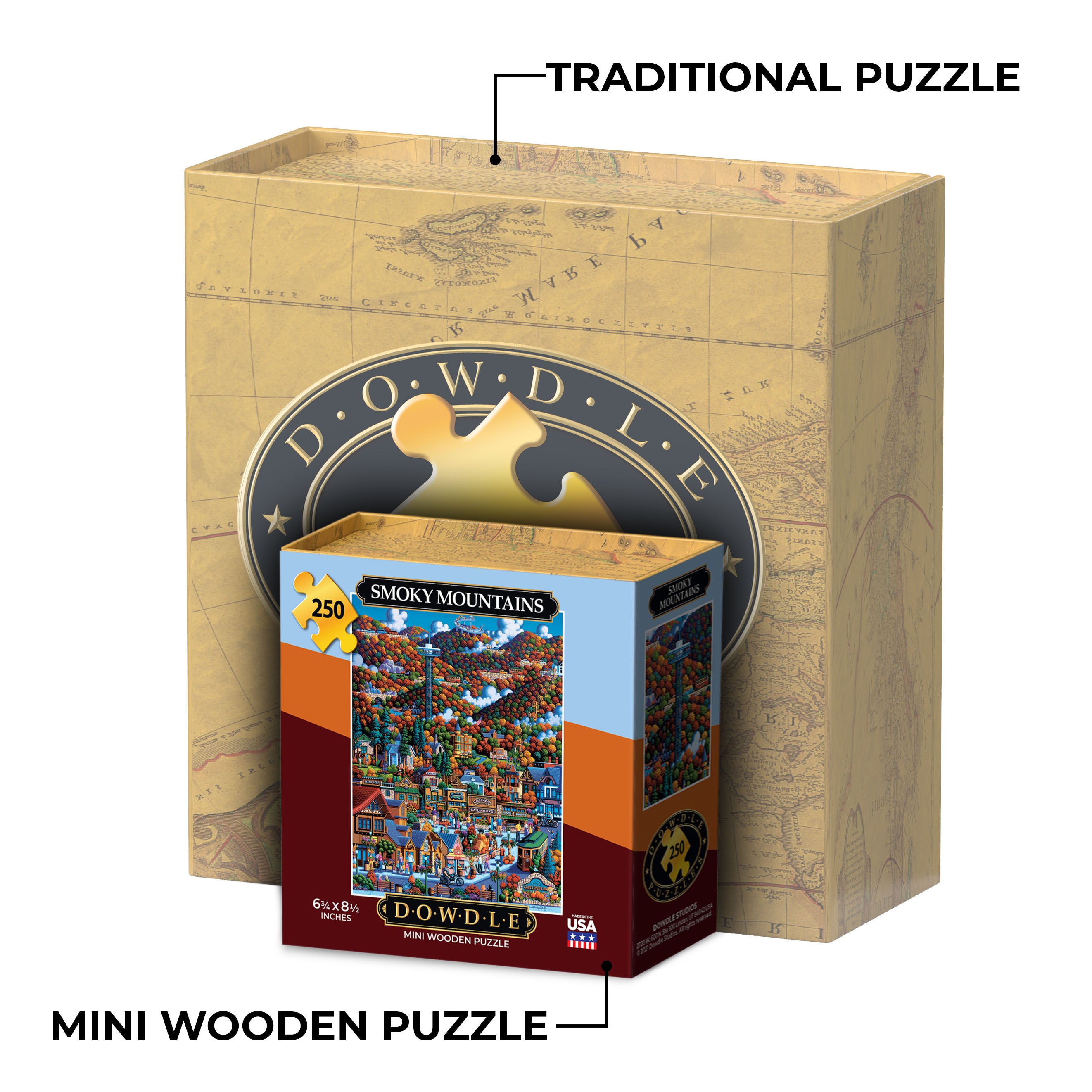 Smoky Mountains National Park - Mini Puzzle - 250 Piece