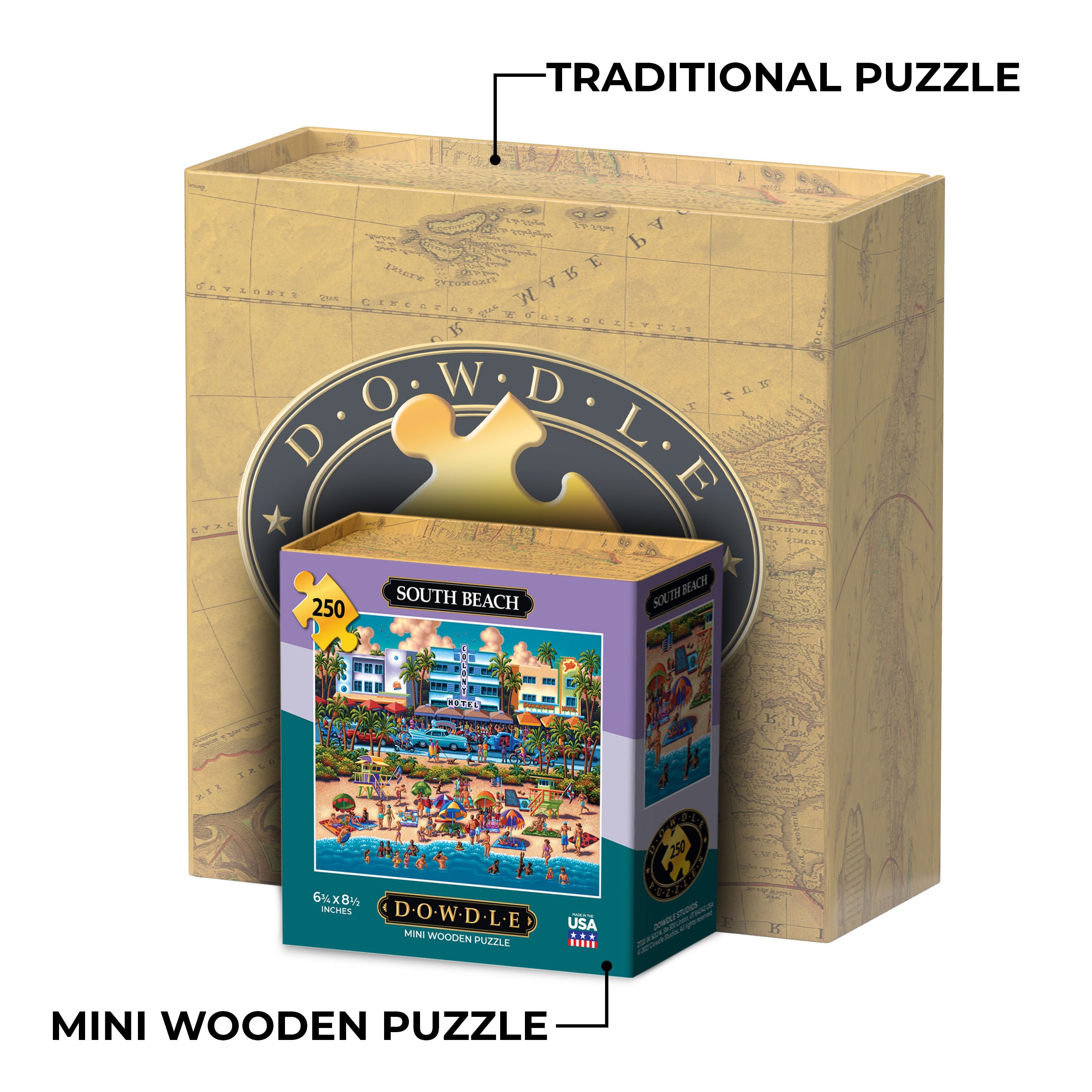 South Beach - Mini Puzzle - 250 Piece