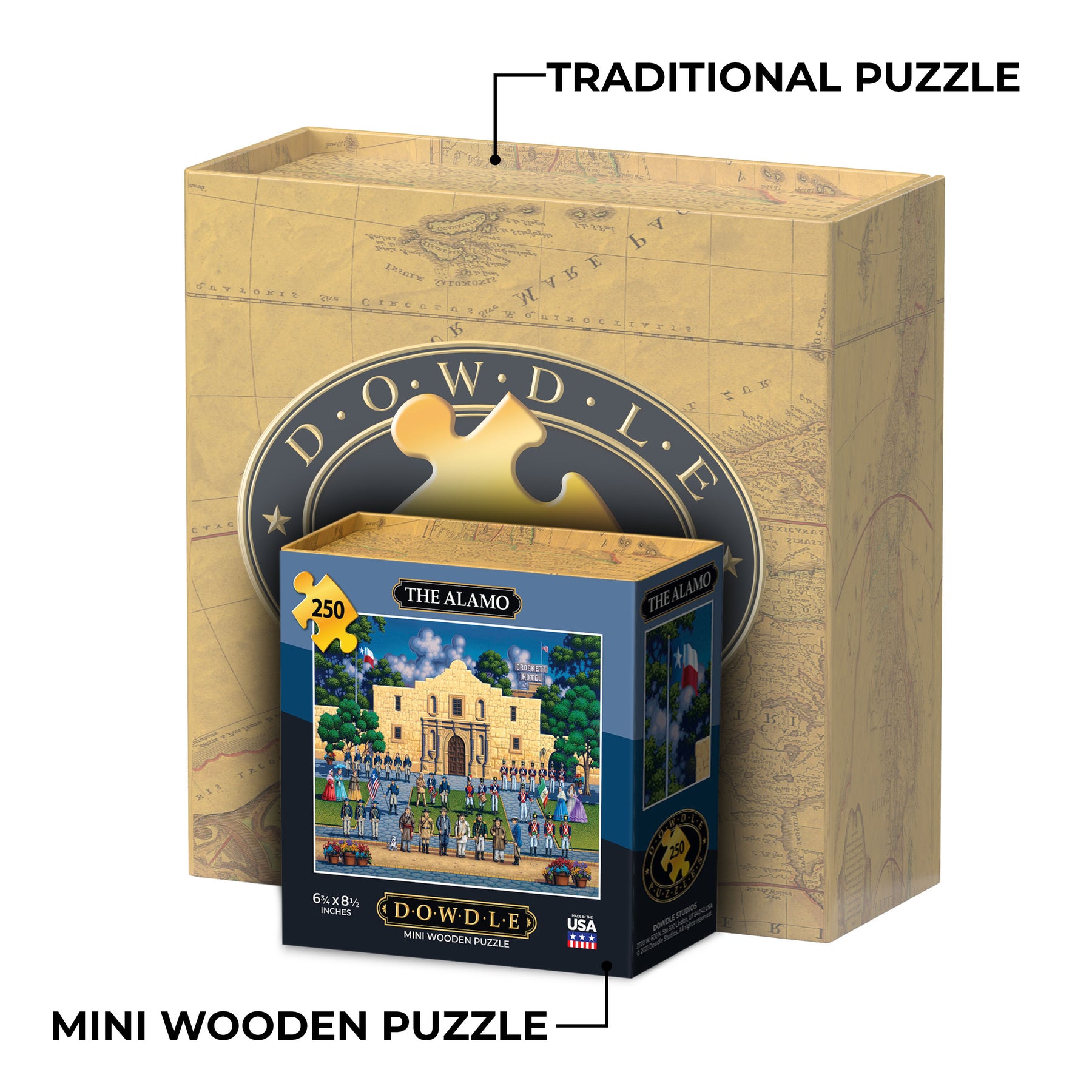 Texas Puzzles Jigsaw Puzzle 1000 Pieces The Alamo Texas Historical