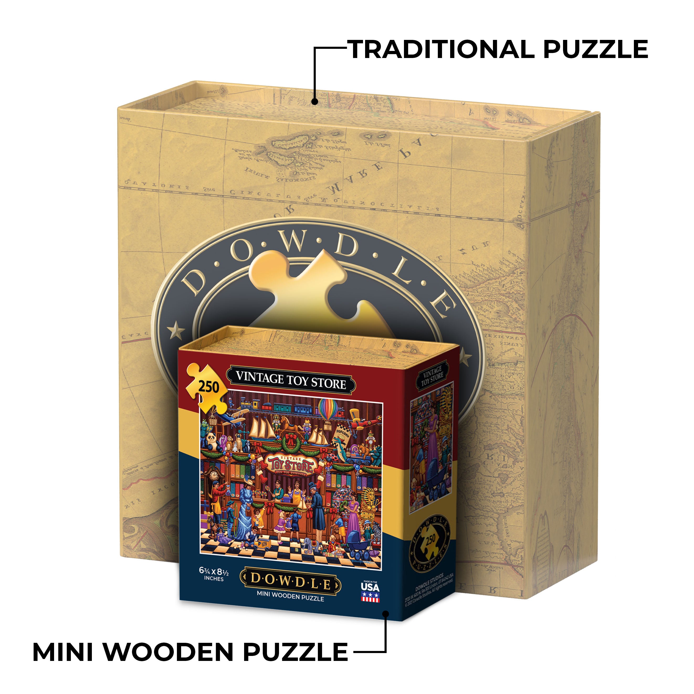Vintage Toy Store - Dowdle Mini Jigsaw Puzzle - 250 Piece