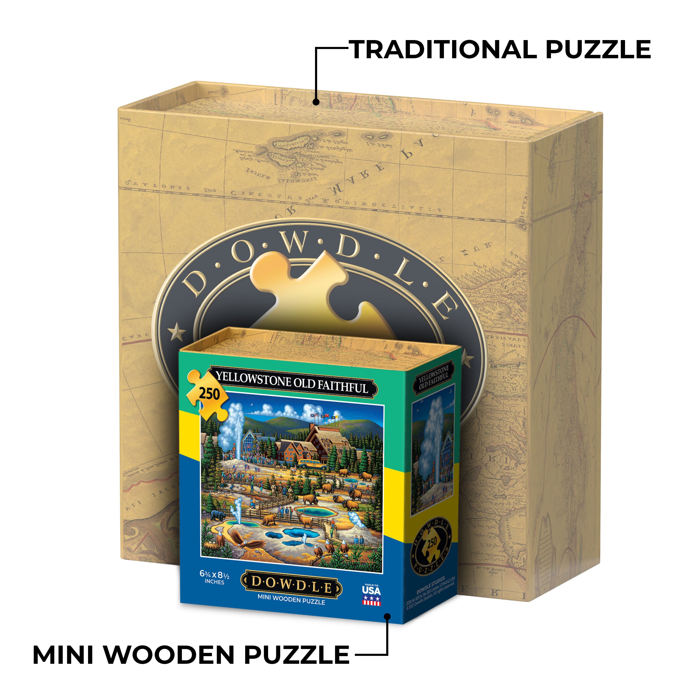 Yellowstone Old Faithful - Mini Puzzle - 250 Piece