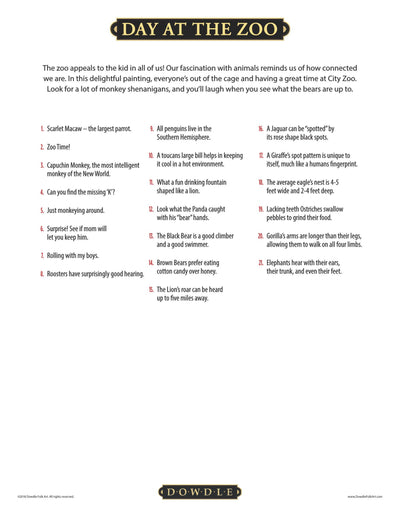 Day at the Zoo  | 100 Piece Dowdle Jigsaw Puzzle