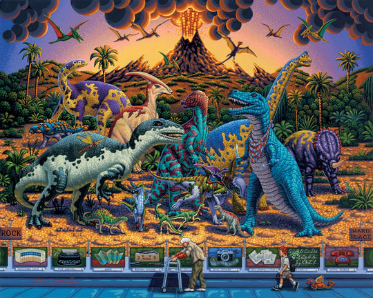 Dinosaur Museum Canvas Gallery Wrap
