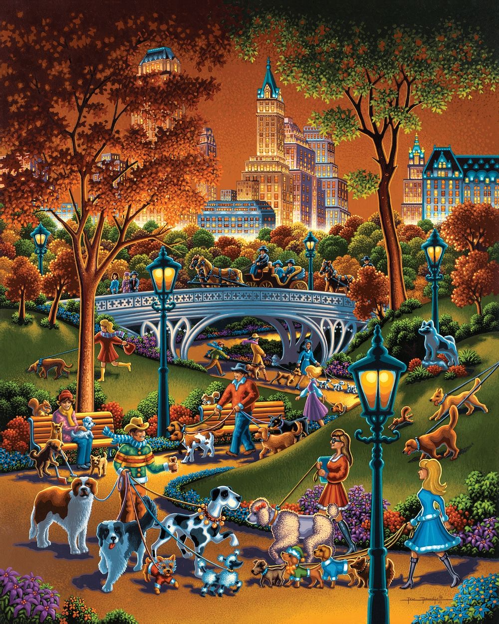 Dog Walkers - Wooden Puzzle