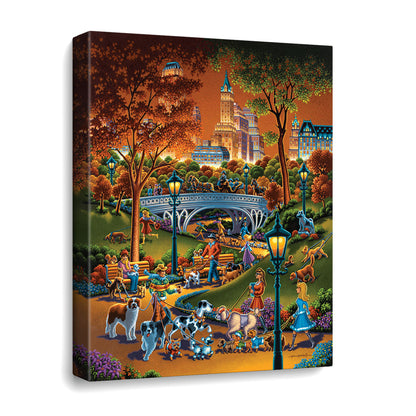 Dog Walkers Canvas Gallery Wrap